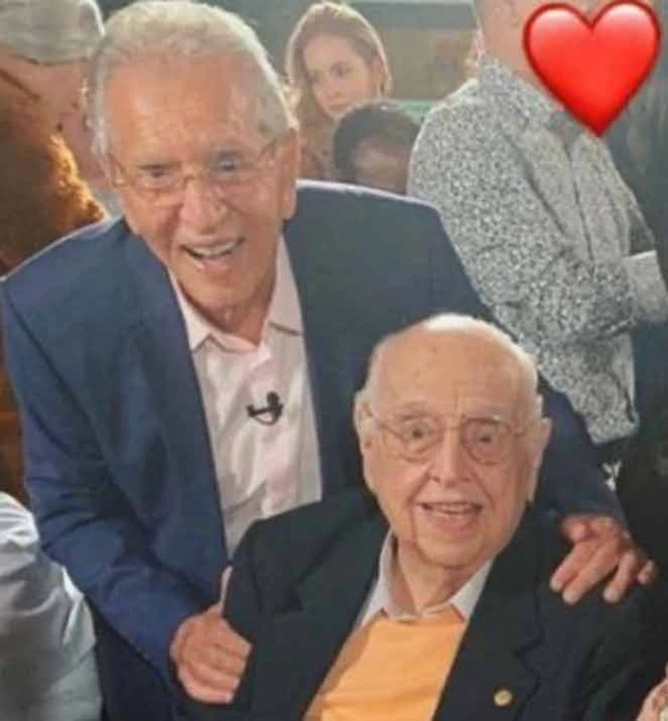 Carlos Alberto de Nóbrega e o pai, Manoel de Nóbrega  por Reprodução/Redes Sociais 