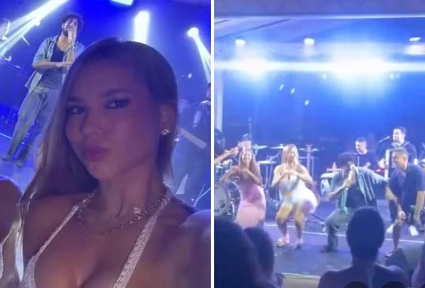 Luciano Huck dança com Virginia Fonseca