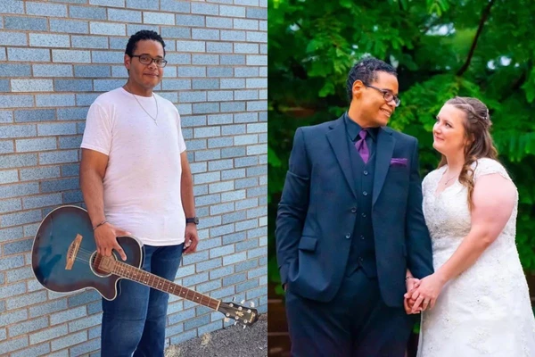 Brandon  perdeu mais de 200 kg e se casou por Reprodução/Redes Sociais 