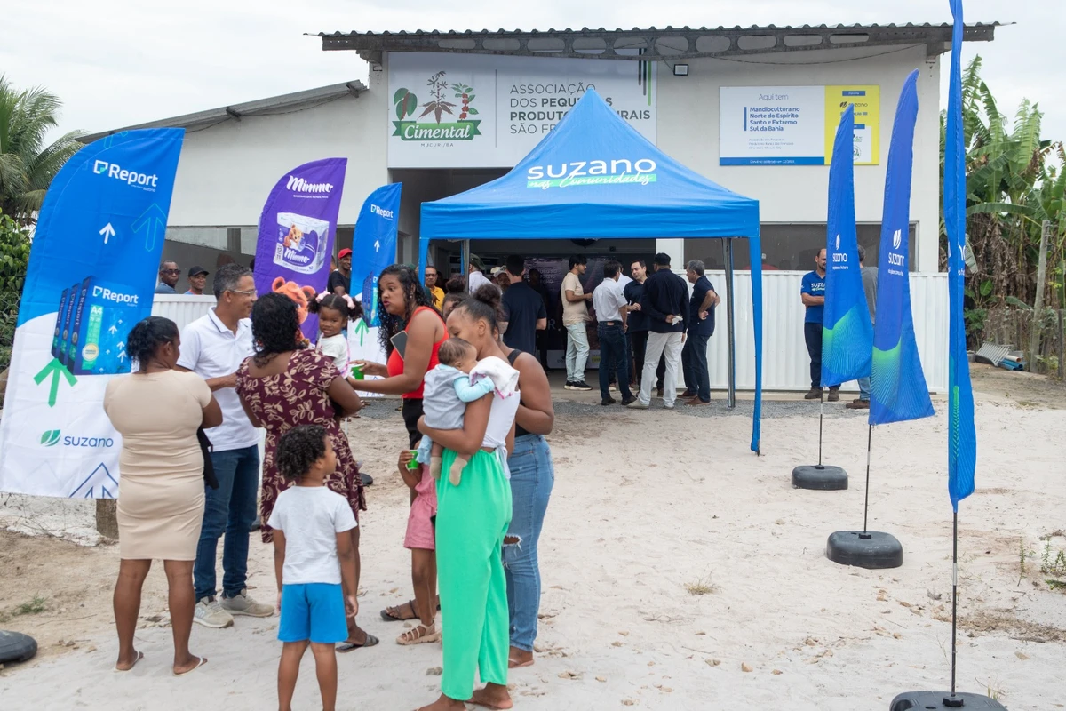 Inauguração da Farinheira Cimental, em Mucuri por Divulgação
