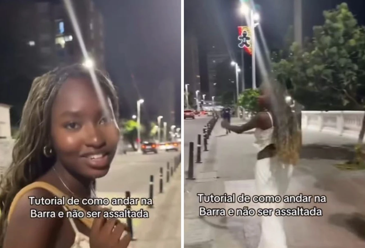 Influenciadora viralizou nas redes com tutorial de como andar na Barra sem ser assaltada