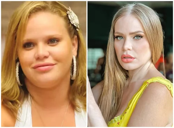 Paulinha Leite no BBB e depois por Reprodução