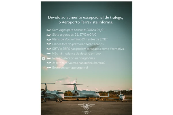 Aeroporto não tem mais vagas em alta temporada por Reprodução
