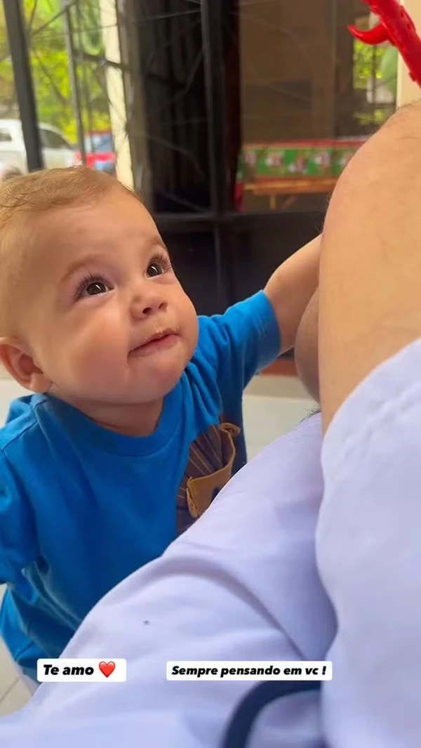 Arthur, filho de Isabel Veloso por Reprodução/Instagram