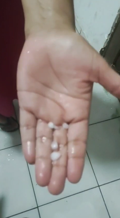 Chuva de granizo em Xique-Xique, na Bahia por Reprodução