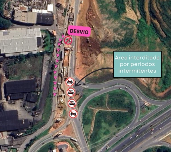 Desvio na Estrada do Derba por Reprodução