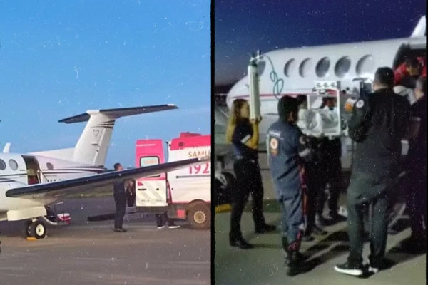 Homem foi socorrido para unidade hospitalar