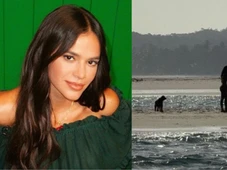 Imagem - Bruna Marquezine e Shawn Mendes são flagrados aos beijos em praia de Alagoas