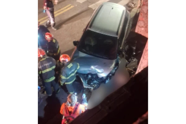 Carro foi usado para atropelar vítimas por Reprodução