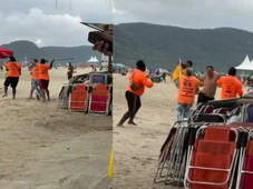Imagem - Barraqueiros agridem banhista em praia de Balneário Camboriú