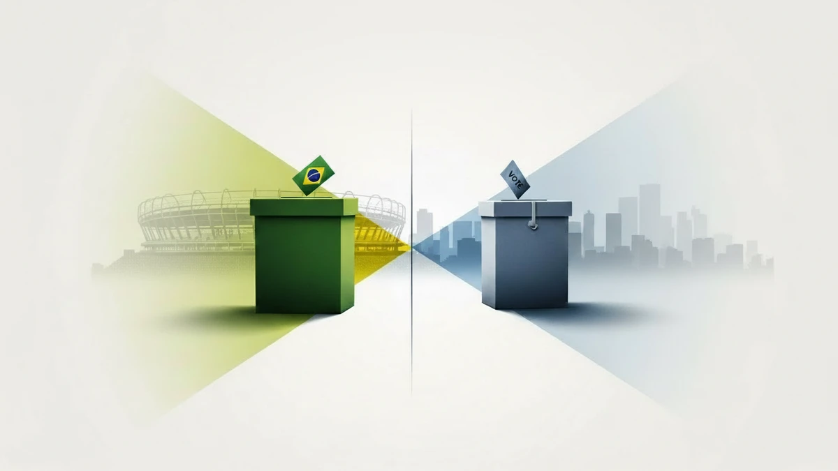 Entre a urna e o estádio