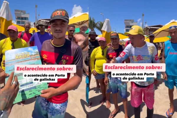 Turistas e barraqueiros divergem sobre a confusão