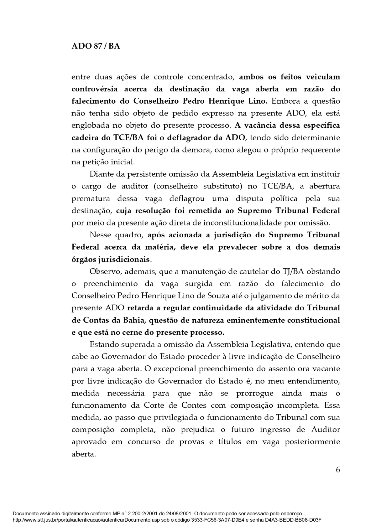 Decisão do ministro Dias Toffoli libera nomeação para o TCE-BA por Reprodução