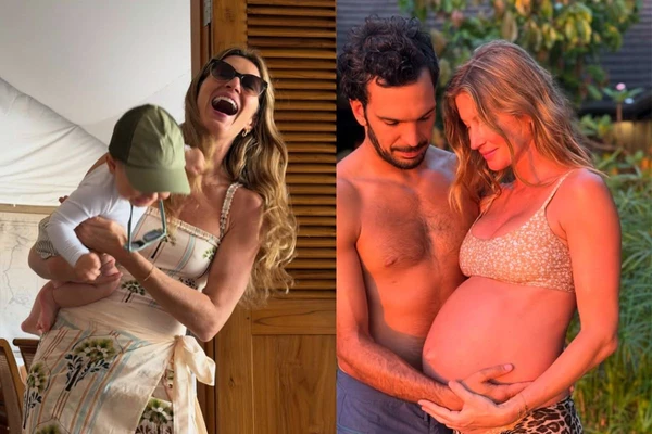 Gisele Bündchen compartilhou registros com a família