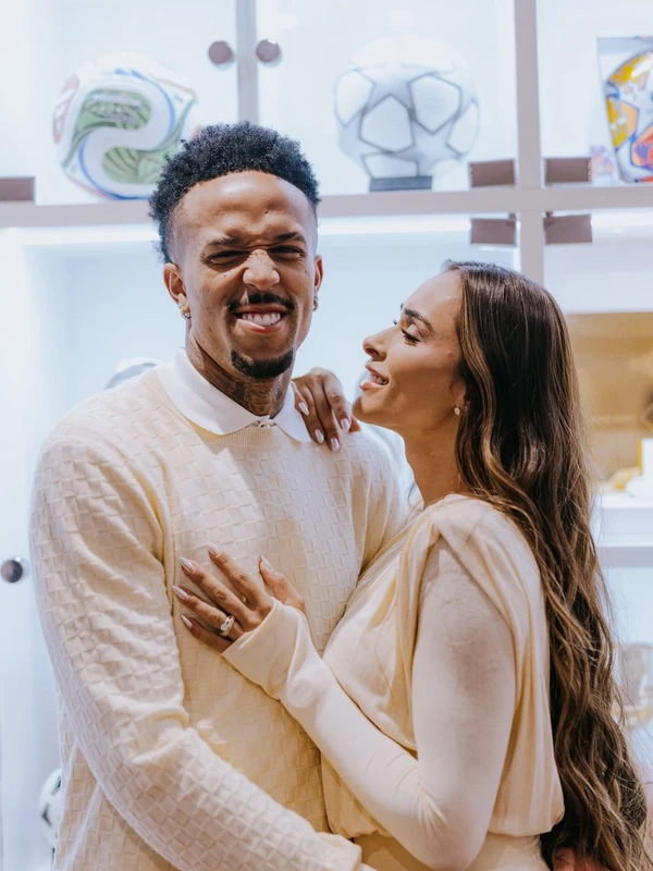 Tainá Militão e Eder Militão por Reprodução/Instagram