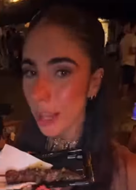 A influenciadora Pri Arpini sentiu na hora de comer por Reprodução