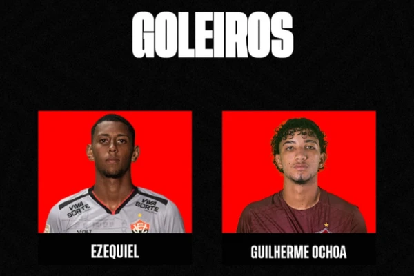 Goleiros Vitória inscritos na Copinha 2026 por Divulgação/EC Vitória