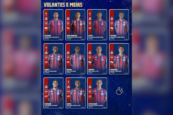 Todos os atletas do Bahia inscritos na Copinha 2026 por Divulgação/EC Vitória