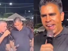 Imagem - VÍDEO: Prefeito se empolga, solta gemidão em palco vira assunto nas redes sociais