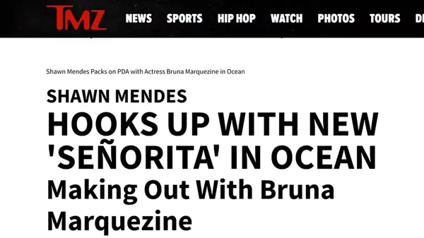 TMZ chama Bruna Marquezine de señorita após affair com Shawn Mendes  por Reprodução/Redes Sociais