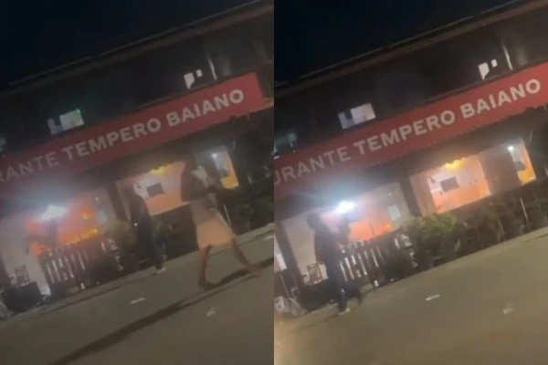 Chamas podiam ser vistas pelas janelas do estabelecimento por Reprodução/ Redes sociais