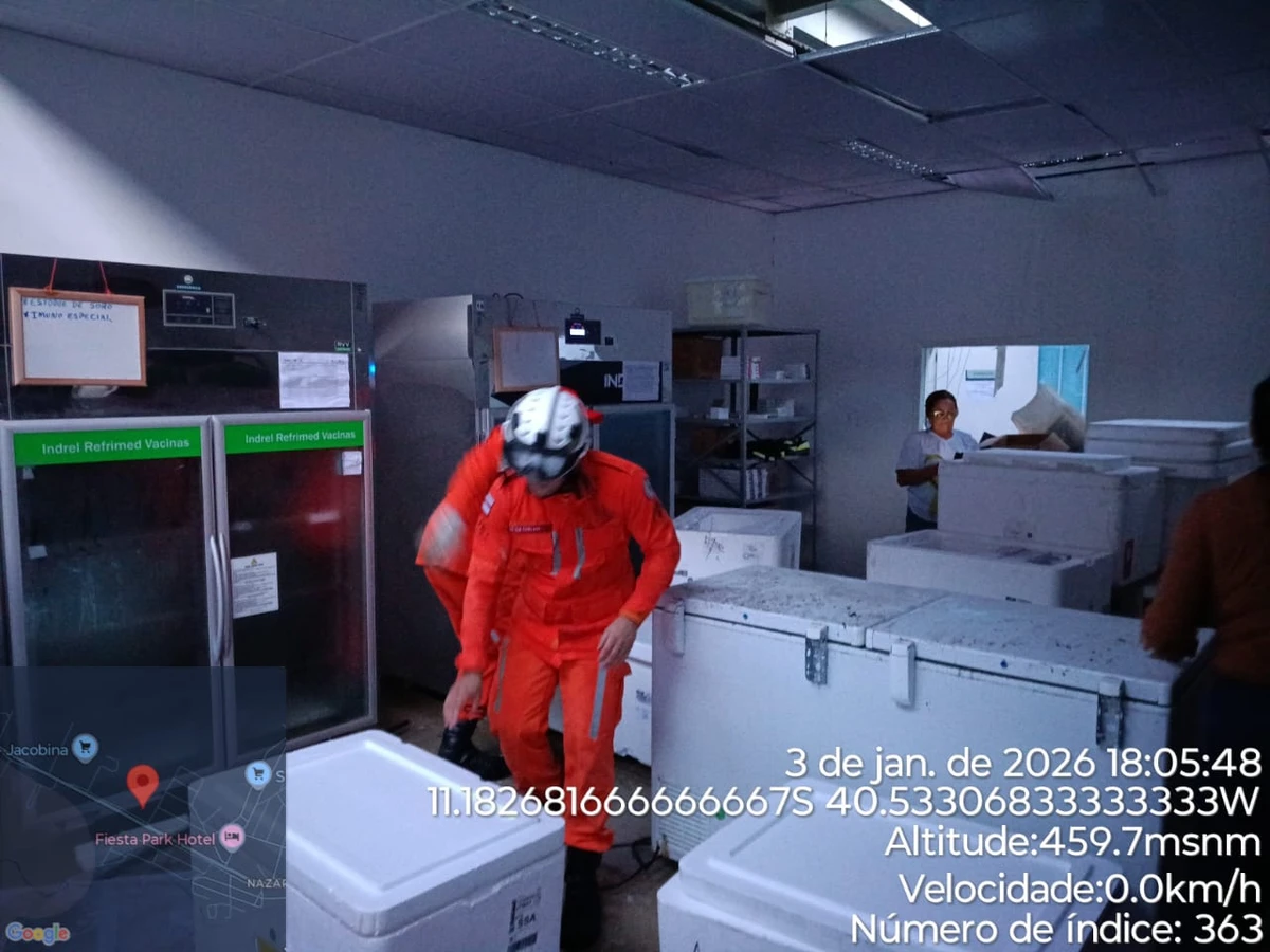 Prédio público foi destelhado por Reprodução/ Defesa Civil de Jacobina