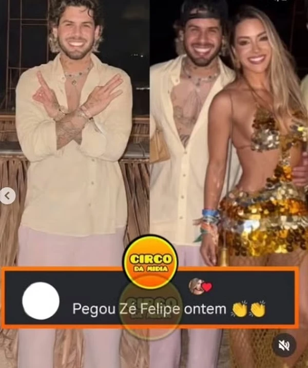 A modelo Géssica Muniz curte comentário dizendo que 'pegou Zé Felipe' e volta atrás  por Reprodução/Instagram