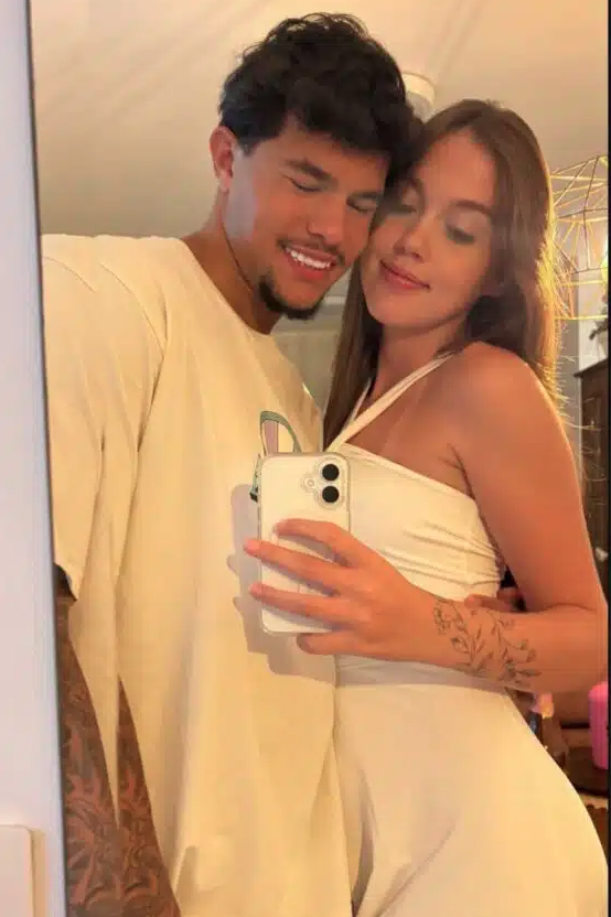 Bruninho Samudio e a namorada