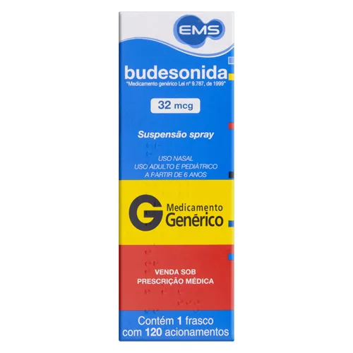 Budesonida 32mcg - para o tratamento de rinite. Imagem meramente ilustrativa por Reprodução