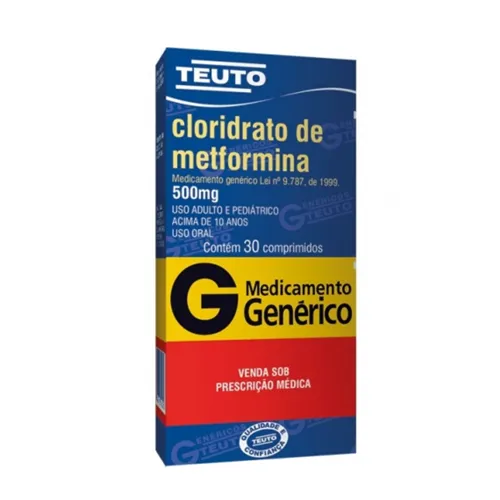 Cloridrato de metformina 500mg - para o tratamento de diabetes. Imagem meramente ilustrativa por Reprodução
