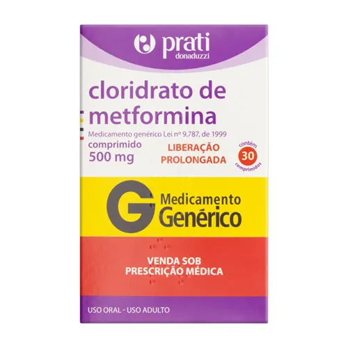 Cloridrato de metformina 500mg ação prolongada- para o tratamento de diabetes. Imagem meramente ilustrativa por Reprodução
