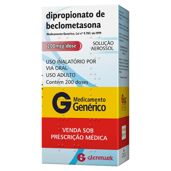 Dipropionato de beclometasona 200mcg - para o tratamento de asma. Imagem meramente ilustrativa por Reprodução
