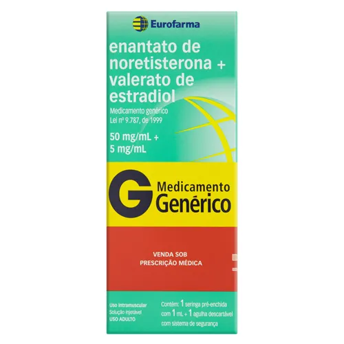 Enantato de noretisterona 50mg + valerato de estradiol 5 mg - anticoncepcional. Imagem meramente ilustrativa por Reprodução
