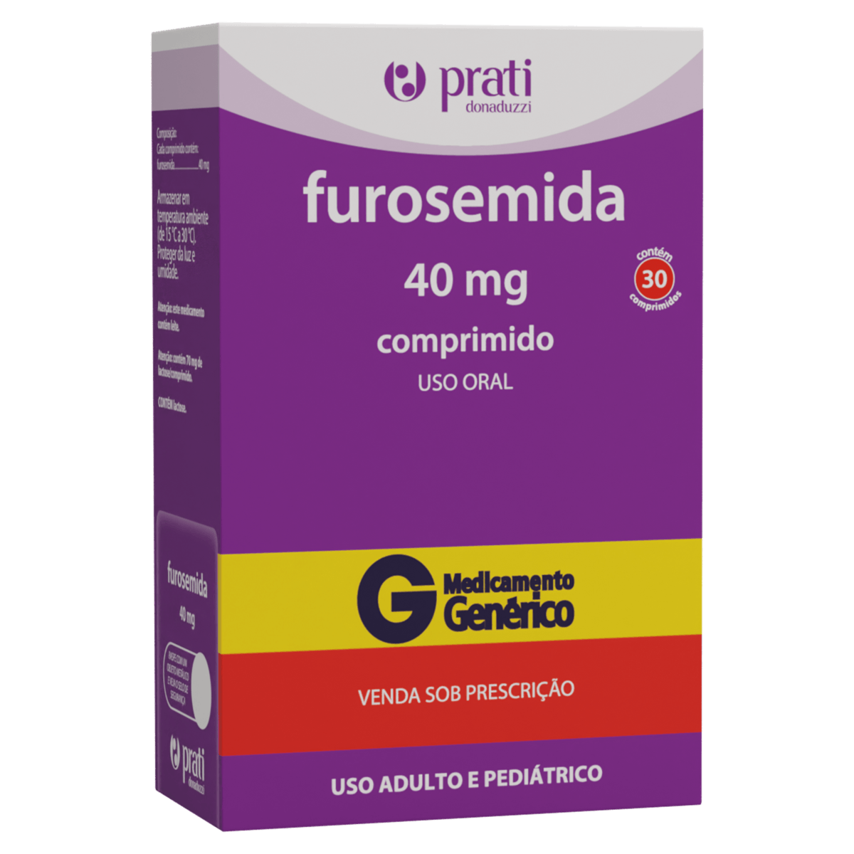 Furosemida 40mg - para tratamento de hipertensão. Imagem meramente ilustrativa por Reprodução
