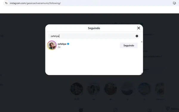 Géssica Muniz continua seguindo Zé Felipe nas redes sociais por Reprodução/Instagram