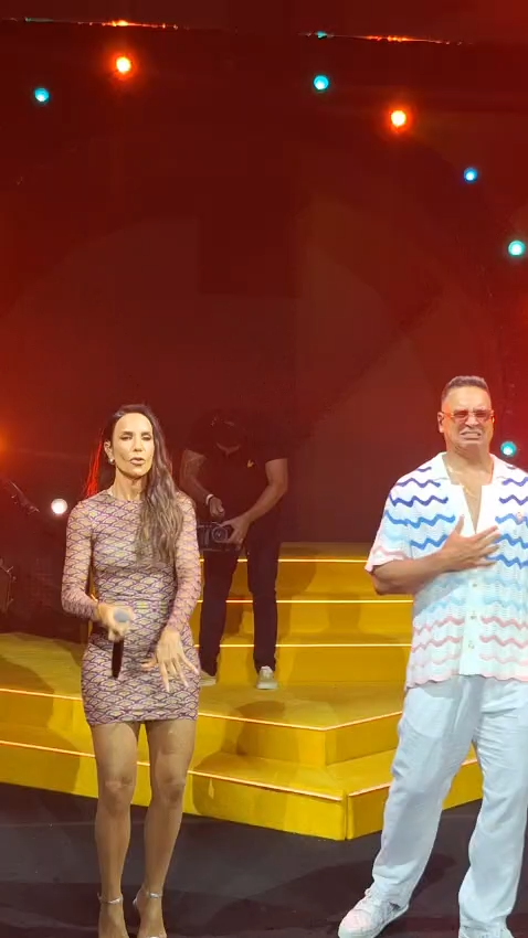 Ivete Sangalo agita a Concha Acústica na edição especial da Melhor Segunda com Xanddy por Reprodução/Redes Sociais 