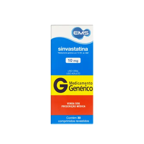 Sinvastatina 10mg - para o tratamento de colesterol. Imagem meramente ilustrativa por Reprodução