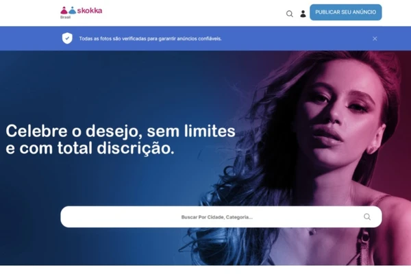 Site da Skokka por Reprodução/Skokka