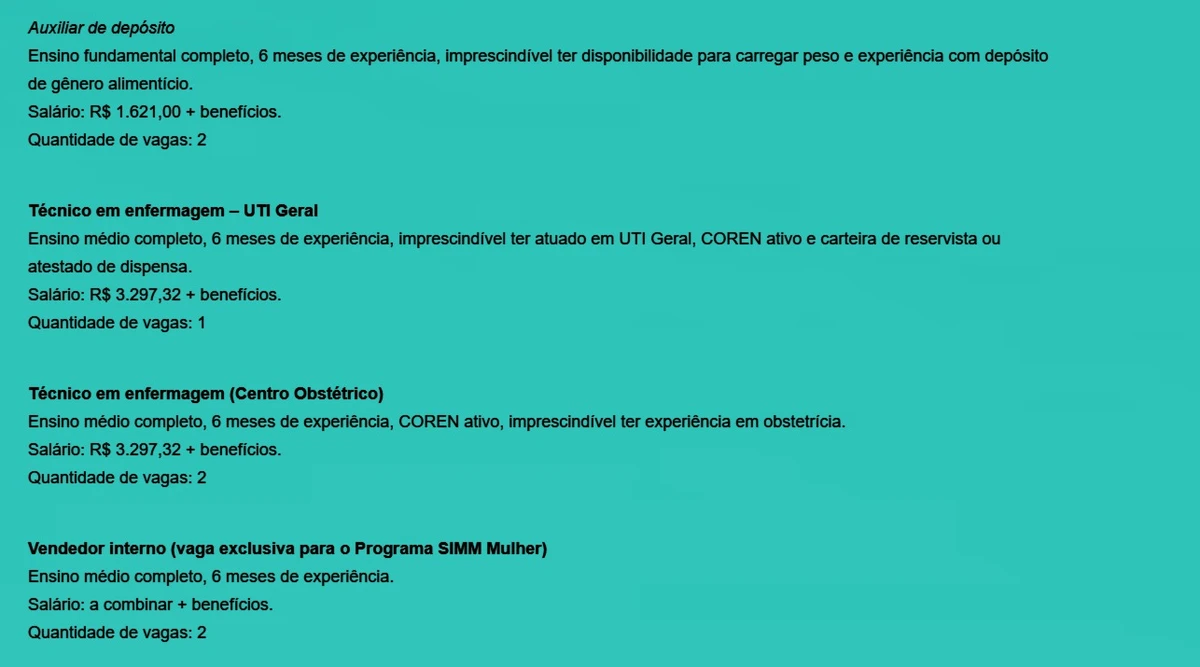 Veja vagas por Reprodução