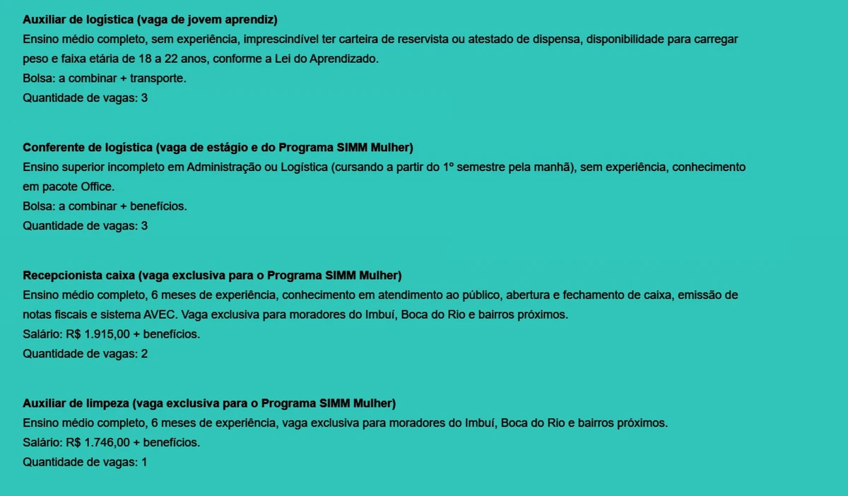 Veja vagas por Reprodução