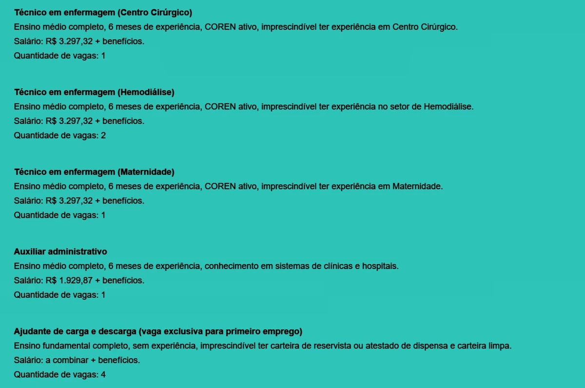 Veja vagas por Reprodução