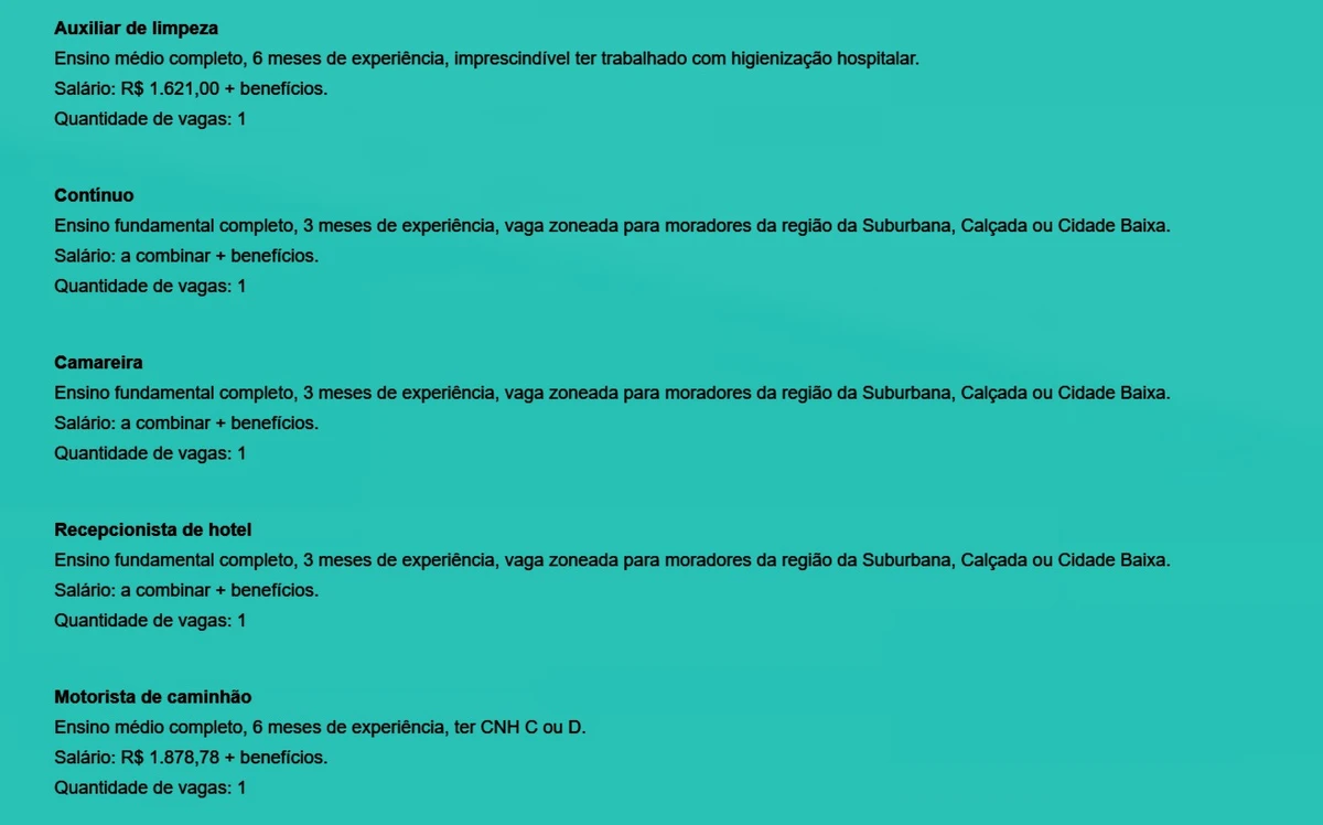 Veja vagas por Reprodução