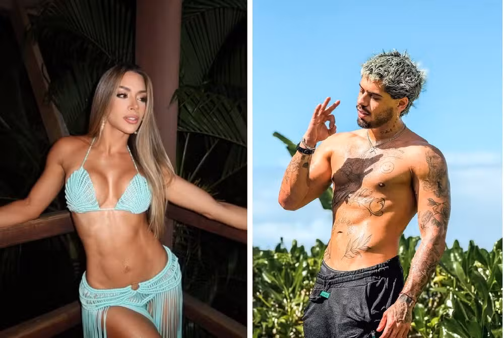 Zé Felipe e Géssica Muniz  por Reprodução/Instagram