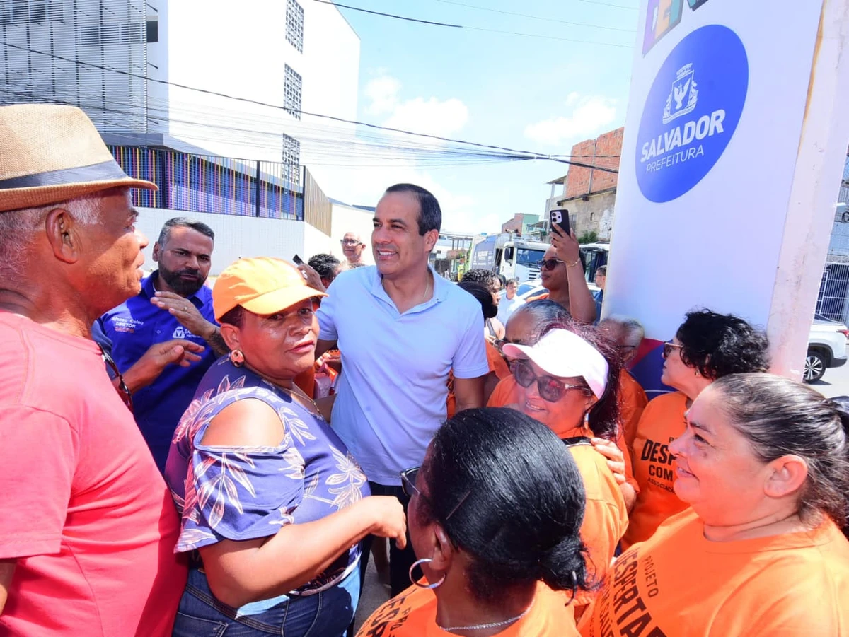 Bruno Reis durante entrega por Valter Pontes/ Secom PMS