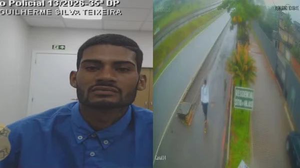 Guilherme Silva Teixeira foi flagrado em vídeo