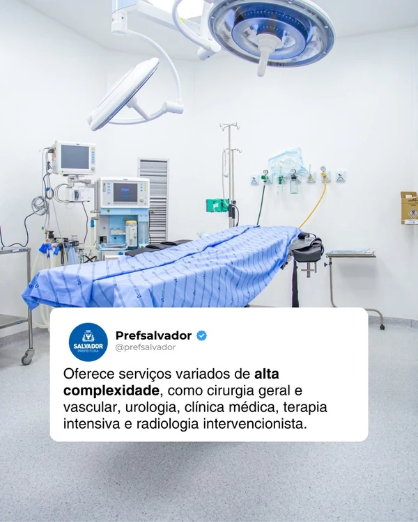 Hospital Municipal do Homem (HMH) por Reprodução