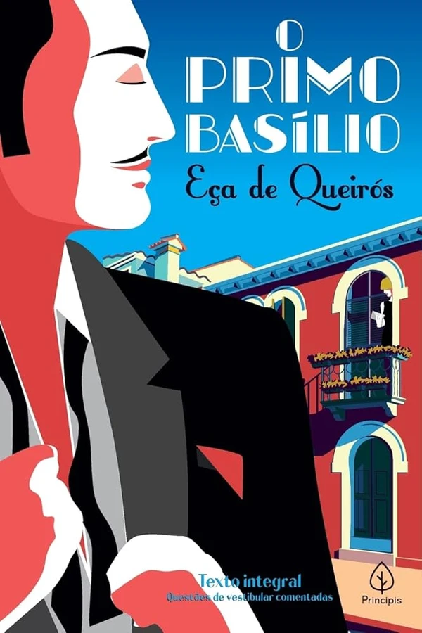 Luísa - O primo Basílio, de Eça de Queirós (Principis). Os livros são uma parte importante da construção de Luísa, protagonista que se envolve com Basílio. Mulher de formação romântica entediada com o casamento, sob o efeito de leituras e músicas sentimentais, envolve-se com seu sedutor primo Basílio, durante uma viagem do marido Jorge.  por Reprodução