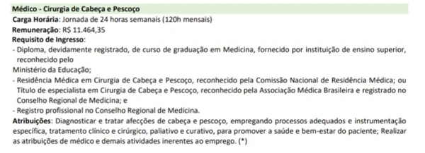 Vagas para concurso da Ebserh por Reprodução