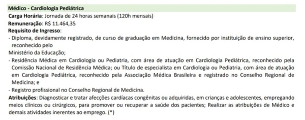 Vagas para concurso da Ebserh por Reprodução
