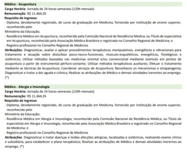 Vagas para concurso da Ebserh por Reprodução
